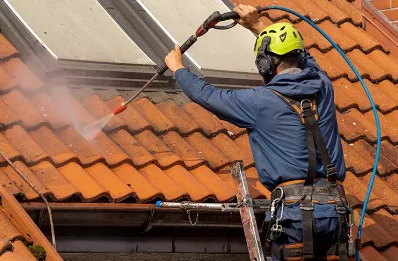 Démoussage et hydrofuge de toiture à Sainte-Christie
